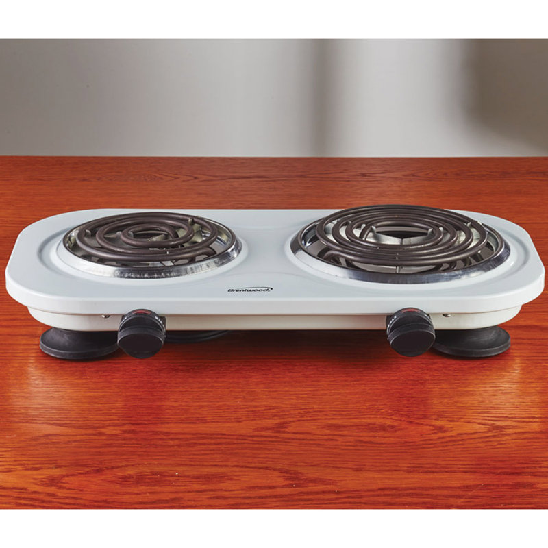 Brentwood Appliances Electric Double Burner & Reviews Wayfair